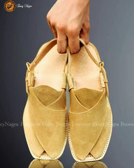 Camel suede Leather Sole Peshawari