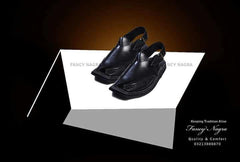 Art # 417 Pure Leather Peshawri Black