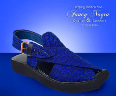 Art # FNF 208 Jamawaar Embose Kaptaan Blue