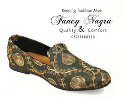 Art # 314 FNF Jamawaar Cut Shoes Light Green