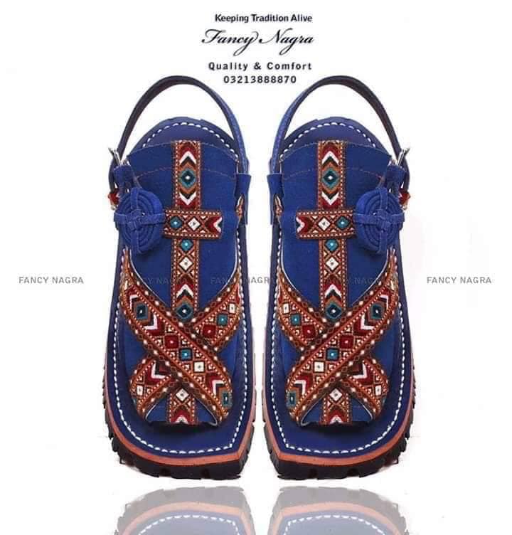 Art # FNF 14 Ajrak Balochi Dark Blue