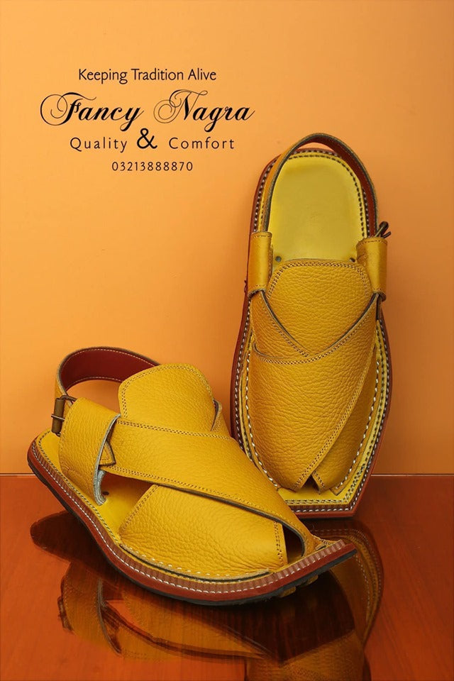 Art # FNF 116 Pure Leather Yellow