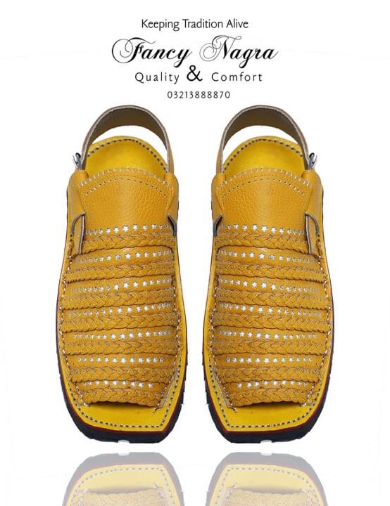Art # FNF 44 Bhonye Leather Balochi Yellow