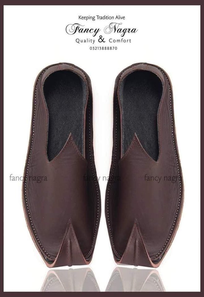 Art # 332 Pure Leather Shoes Dark Brown