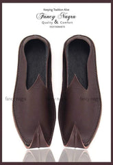 Art # 332 Pure Leather Shoes Dark Brown