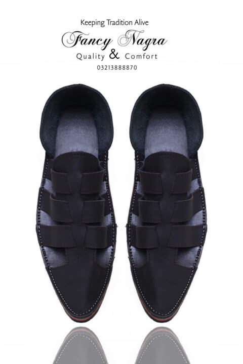 Art # FNF 47 Leather Balochi Boot Black