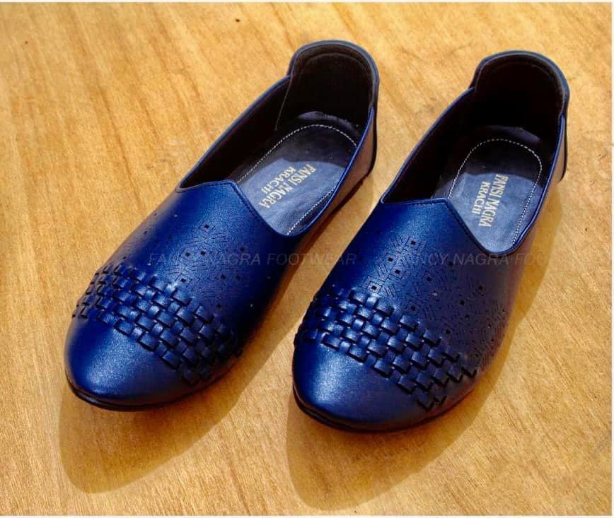 Art # 329 FNF Cut Shoes Blue
