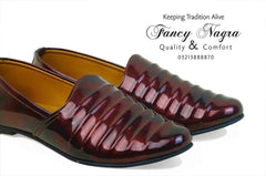 Art # 330 FNF Cut Shoes Mahroon Patten