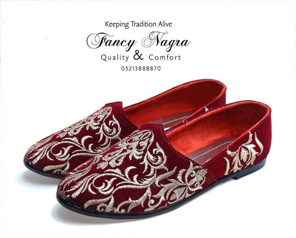 Art # FNF 352  Cut Shoes Red Hand Made