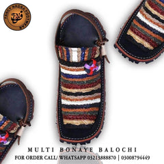 Multi Bhunayi Balochi Chawat (Made with Complete Leather)