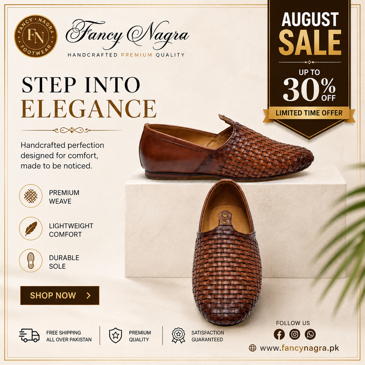 Premium Quality Mustard Braided Cut Shoes