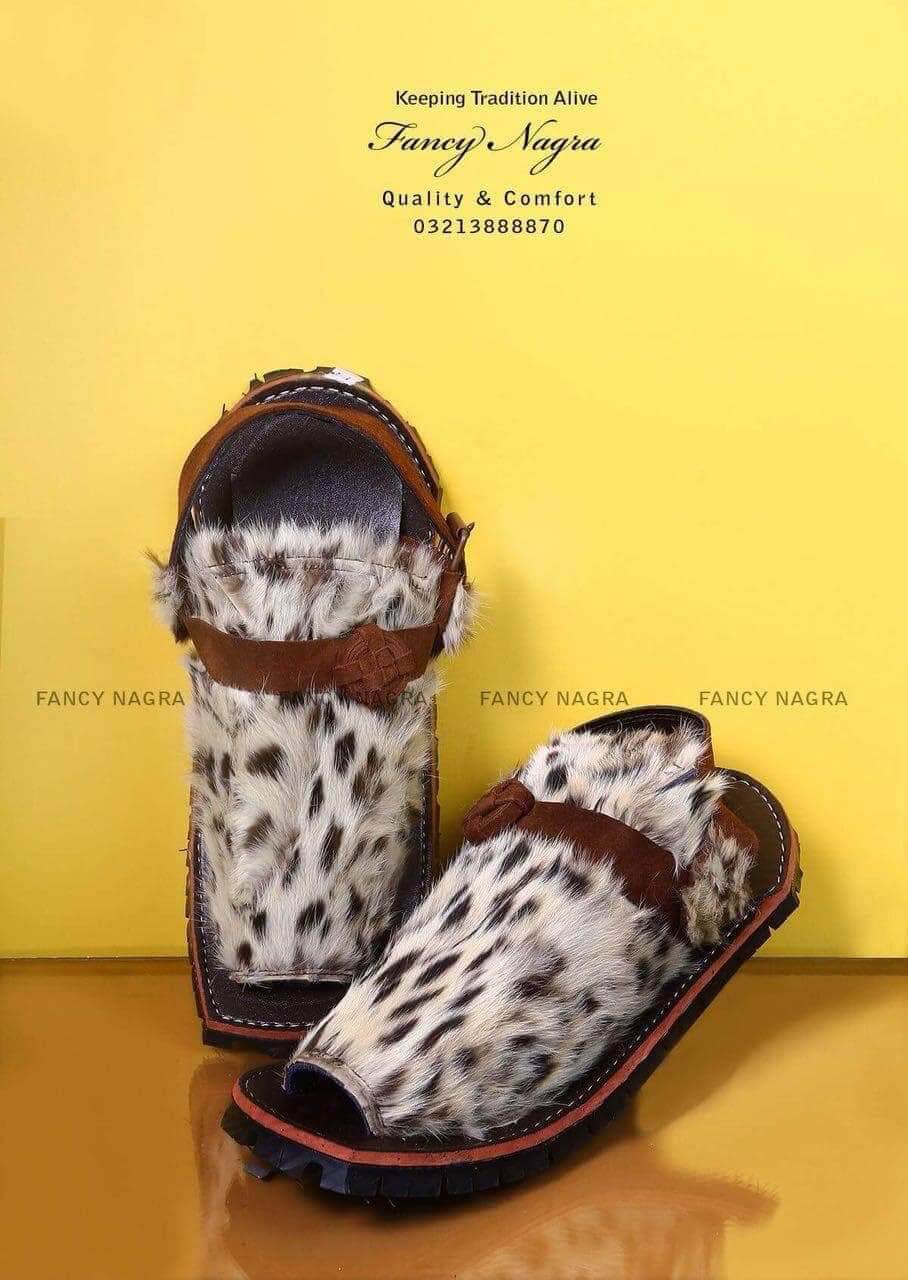 Art # FNF 139 Hand Made Leopard Balochi Pure Leather