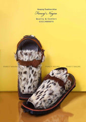 Art # FNF 139 Hand Made Leopard Balochi Pure Leather