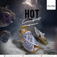 Art # FNF 603 Peshawri Tilla Work Pure Leather Hand Made