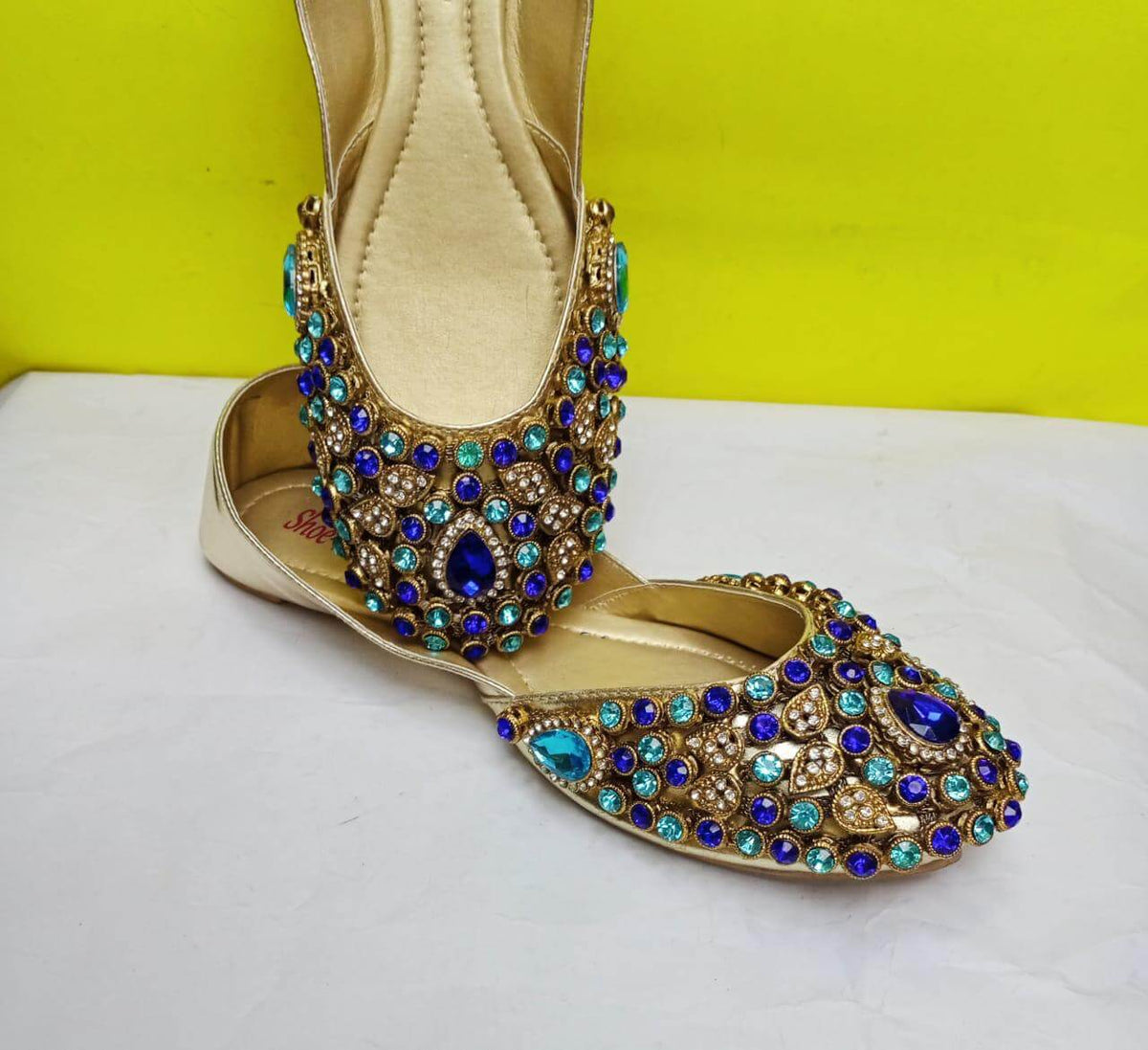 Art # FNF 14 KUNDAN PURE LEATHER HAND MADE KHUSSA