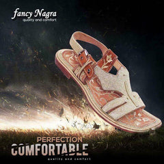 Art # FNF 604 Tilla Work Hand Made Kohati Pure leather