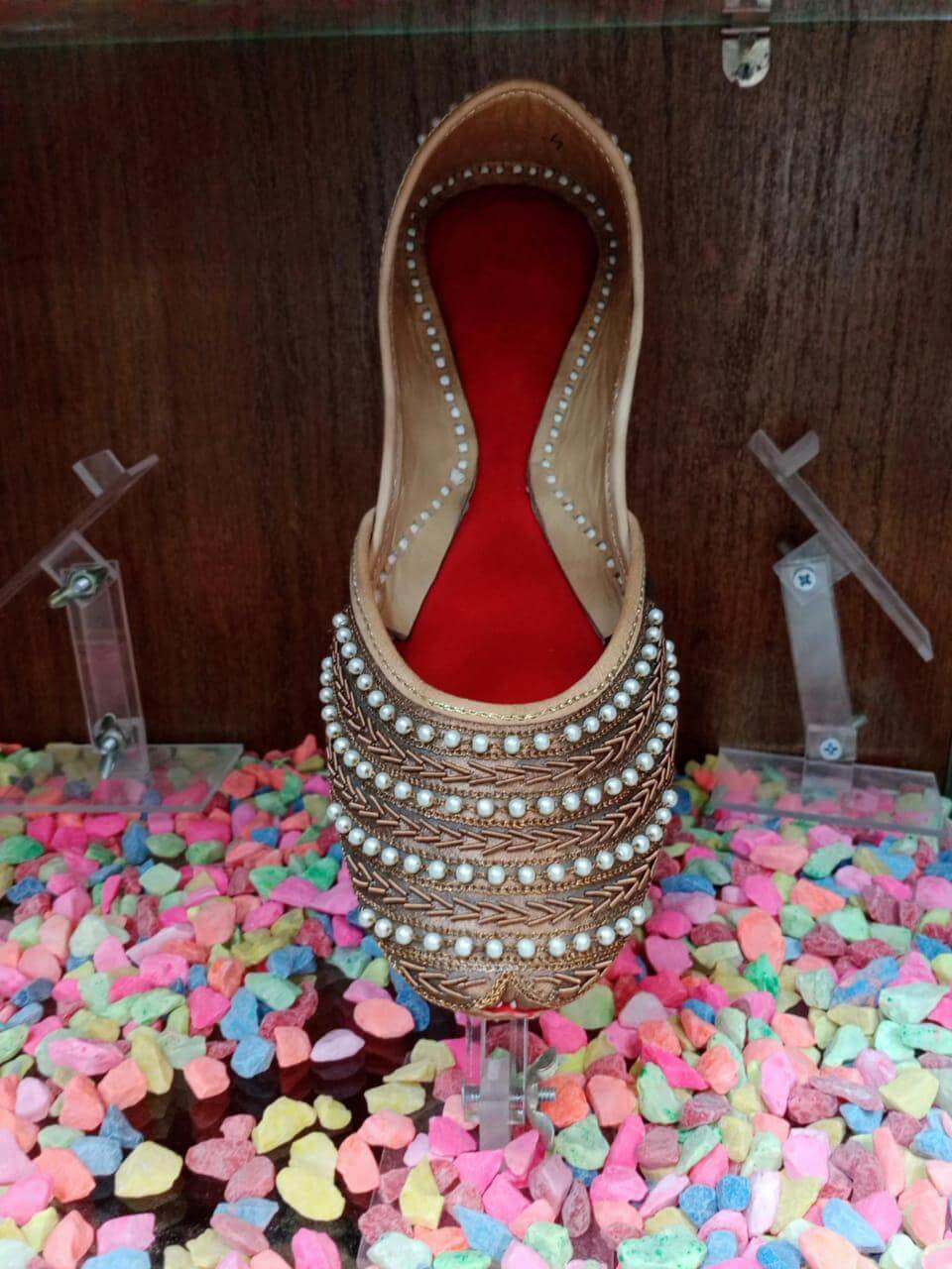 Art # 30 FNF Hand Made Moti work khussa