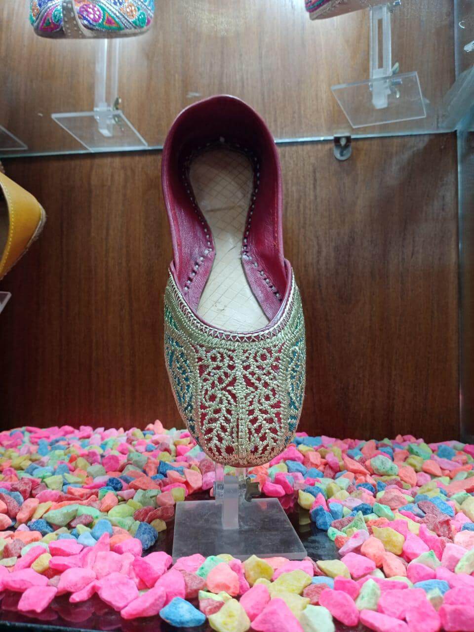 Art # 15 FNF Hand Made Resham & Tilla work khussa