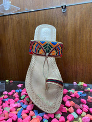 Art # 21 FNF Hand Made Leather Resham work Kola Pori