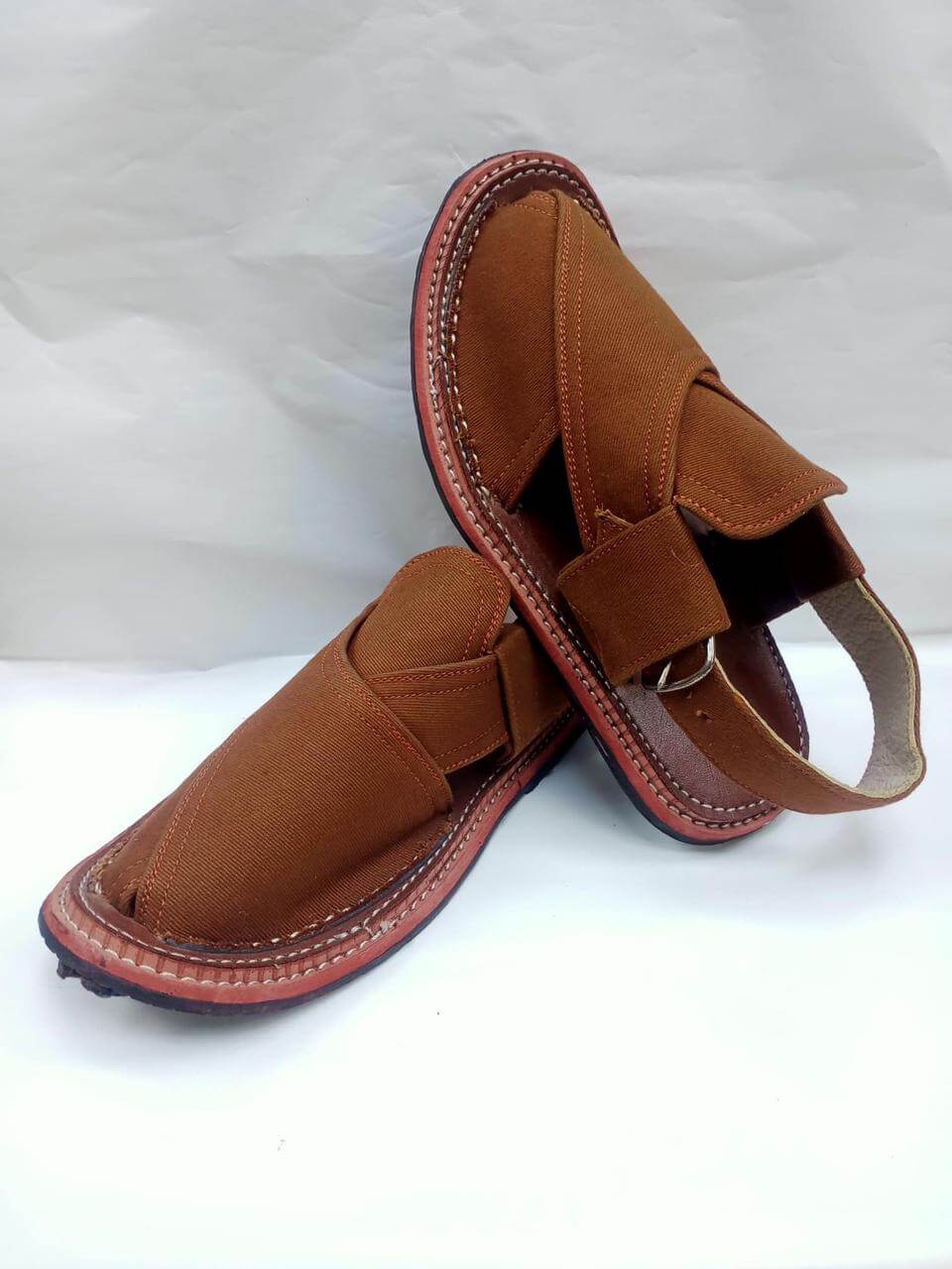 Art # 195 FNF Pure Handmade Jeans & leather work Peshawari