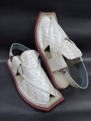 Art # 198 FNF Pure Handmade leather Chatae work Peshawari
