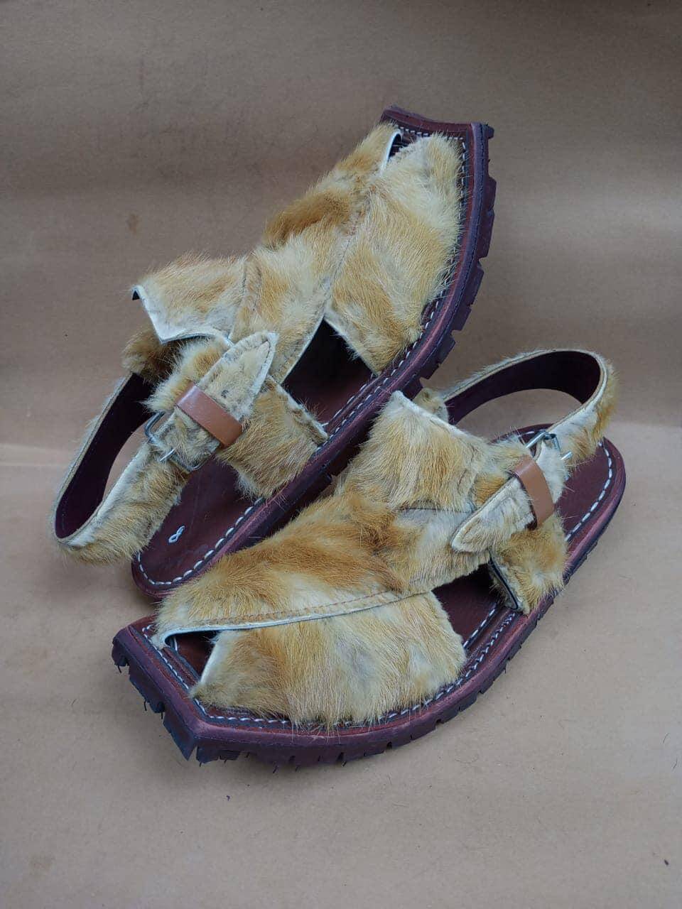 Art # 205 FNF Pure Handmade Original Deer Skin leather work Peshawari