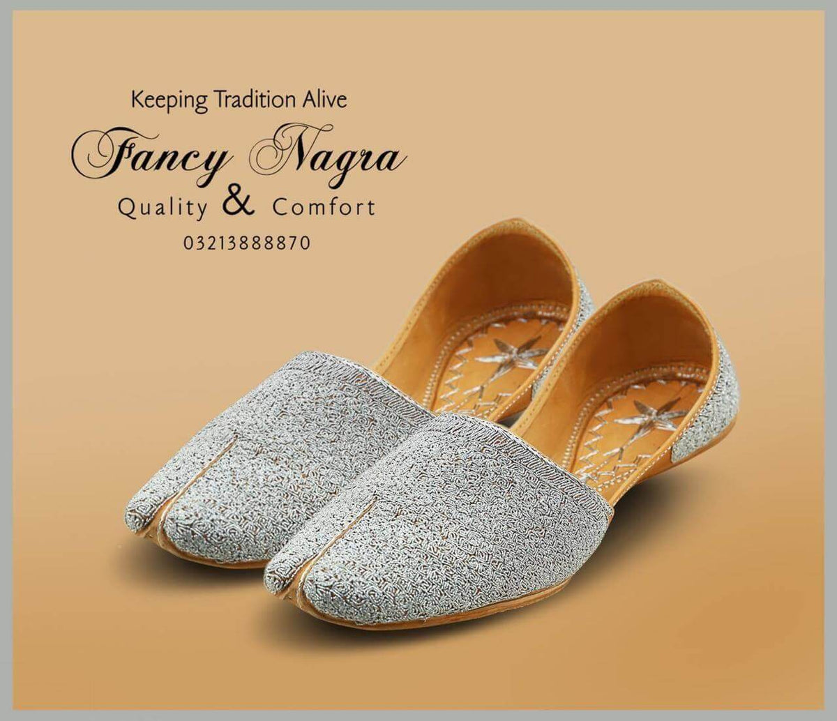 Art # 133 FNF Pure Leather Handmade Tilla Work Khussa