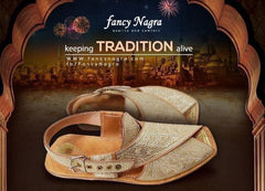 Art # 130 FNF Pure Leather Handmade Tilla Work Peshawari