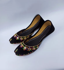 Art # 203 Ladies Hand Made Embroidery Khussa – Pure Leather - Fancy Nagra