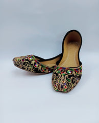 Art # 205 Ladies Hand Made Embroidery Khussa – Pure Leather - Fancy Nagra