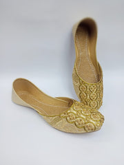 Art # 209 Ladies Hand Made Khussa Cutwork– Pure Leather - Fancy Nagra