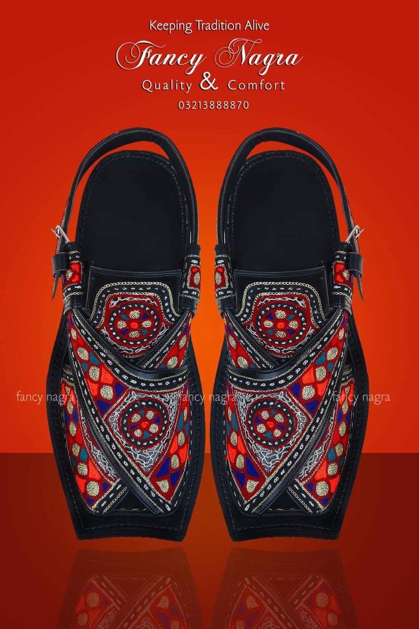 Art # FNF 74 Chaarsada Peshawri Resham Work Multi