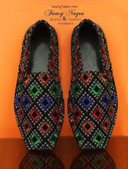 Art # FNF 336 Cut Shoes Resham Work Multi