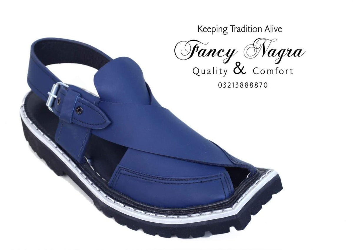 Art # 223 Kaptaan Peshawri Vikram Sole Blue Matte