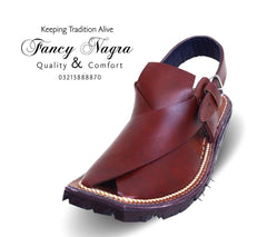 Art # FNF 79 Pure Leather Peshawri Brown