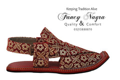 Art # FNF 87 Jamawaar Mahroon & Golden