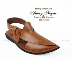 Art # FNF 86 F16 Pure Leather Peshawri Light Brown