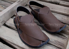 Art # FNF 99  Pure Leather Peshwari Brown