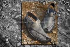 Art # FNF 103 Punch Peshawri Pure Leather Grey