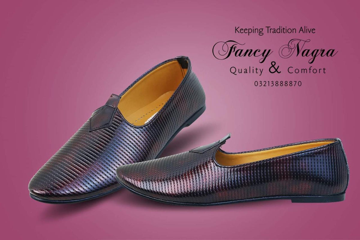 Art # FNF 341 Cut Shoes Hand Made Mahroon