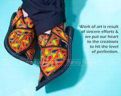 Art # FNF 105 Pure Resham Work Peshawri Multi