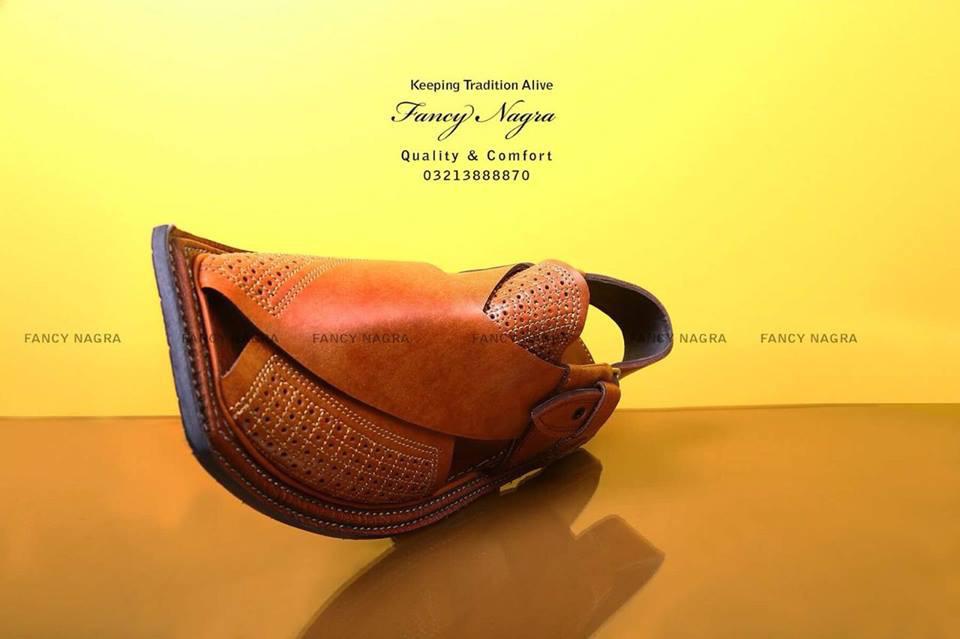 Art # FNF 113 Pure Leather Peshawri Light Brown