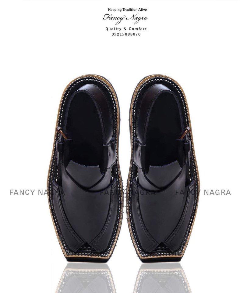 Art # 230 FNF Kaptaan Peshawri Pure Leather Black