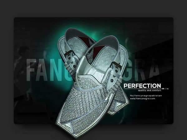 Art # FNF 629 Tilla Work Peshawri Silver