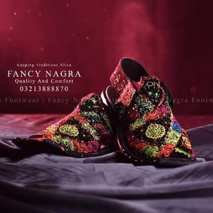 Art # 118 FNF Resham Work Peshawri Multi