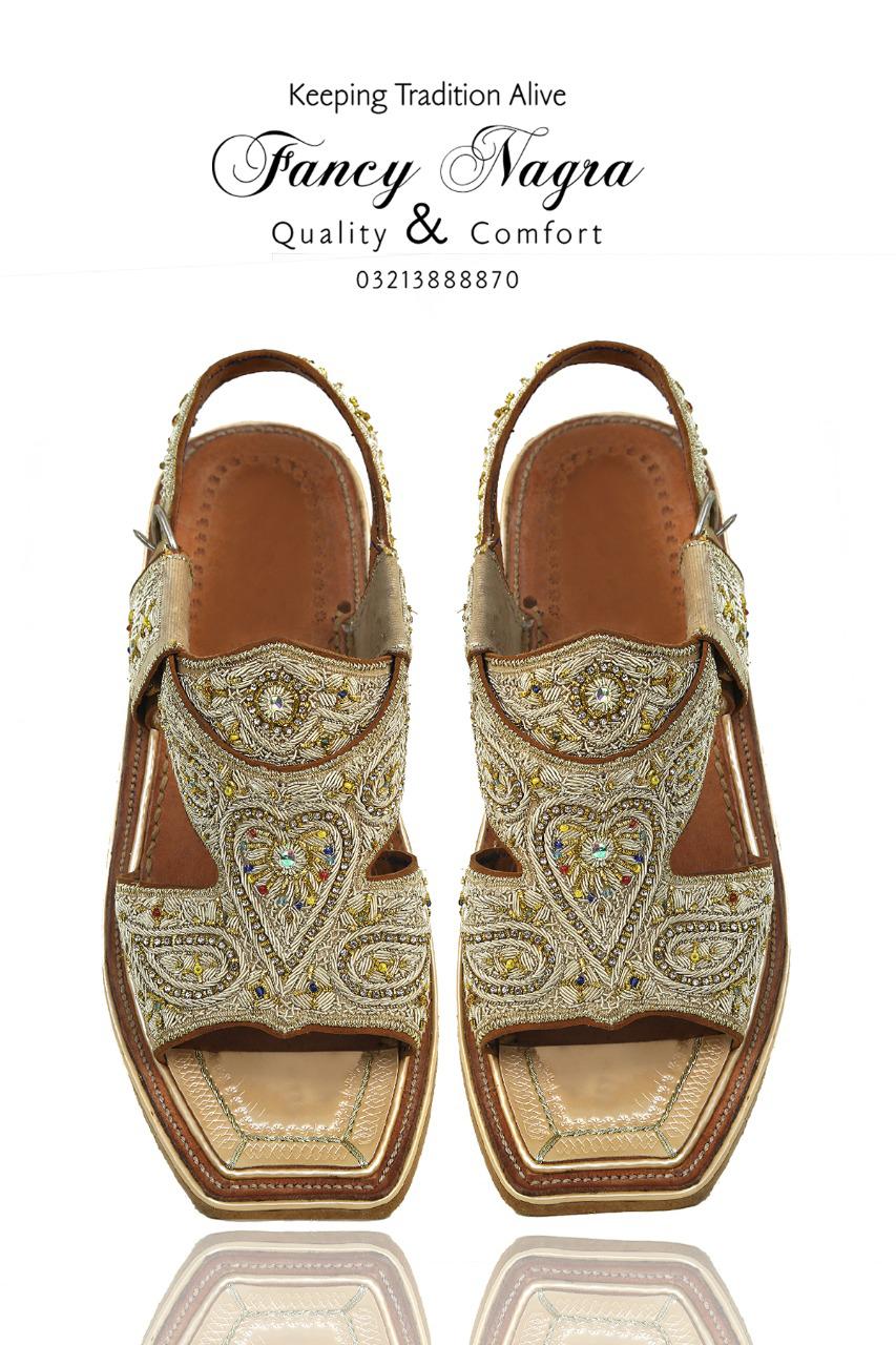 Art # FNF 632 Kohati Tilla Work Sandle