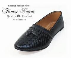 Art # FNF 345 Pattern Cut Shoes Black