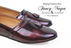 Art # FNF 345 Pattern Cut Shoes Mahroon