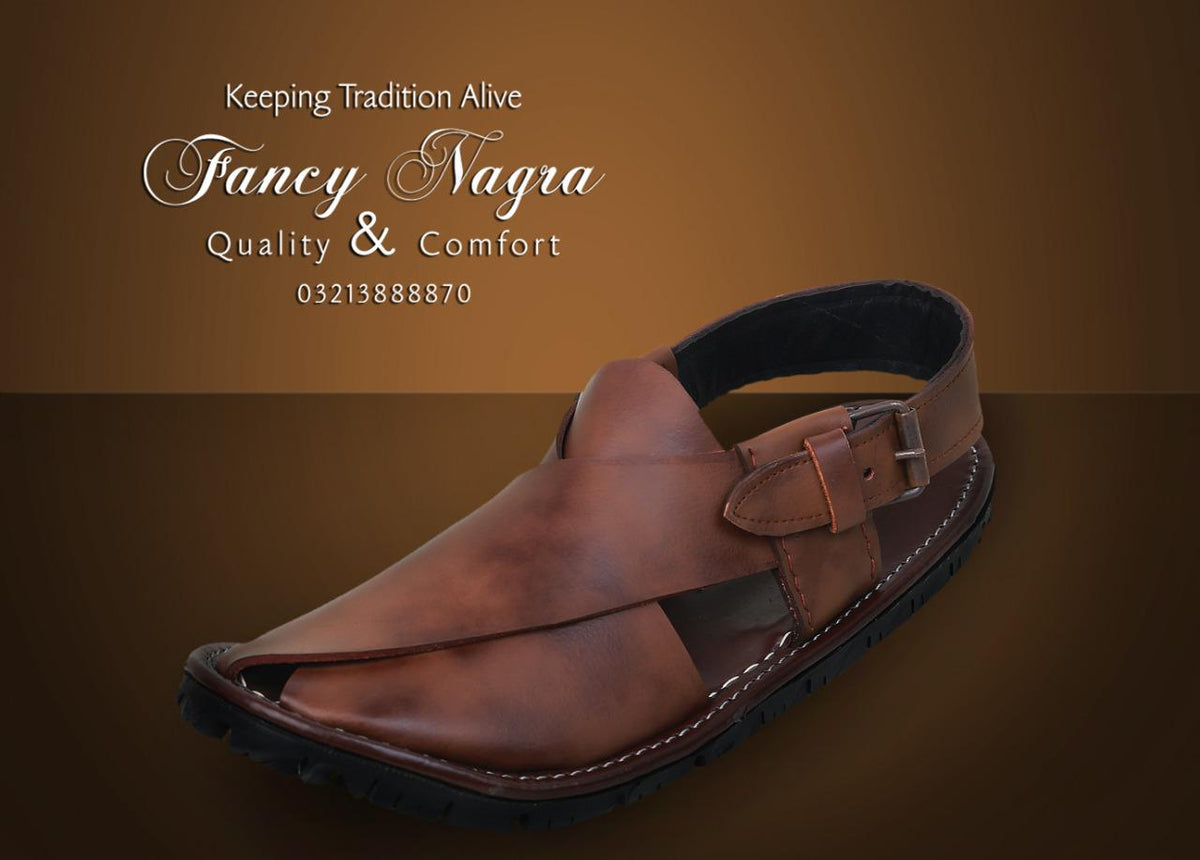 Art # FNF 123 Peshawri Pure Leather Brown