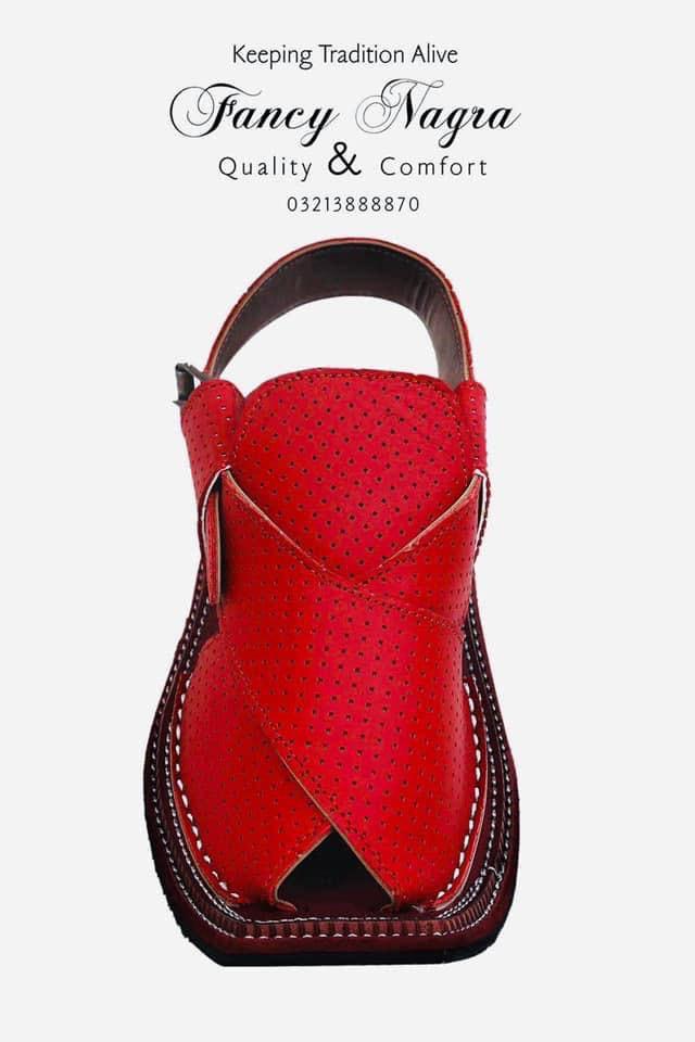 Art # FNF 130 Peshawri Pure Leather Red